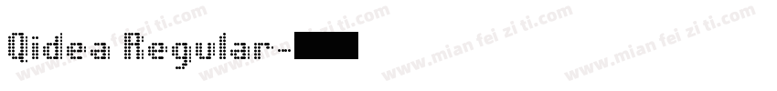 Qidea Regular字体转换